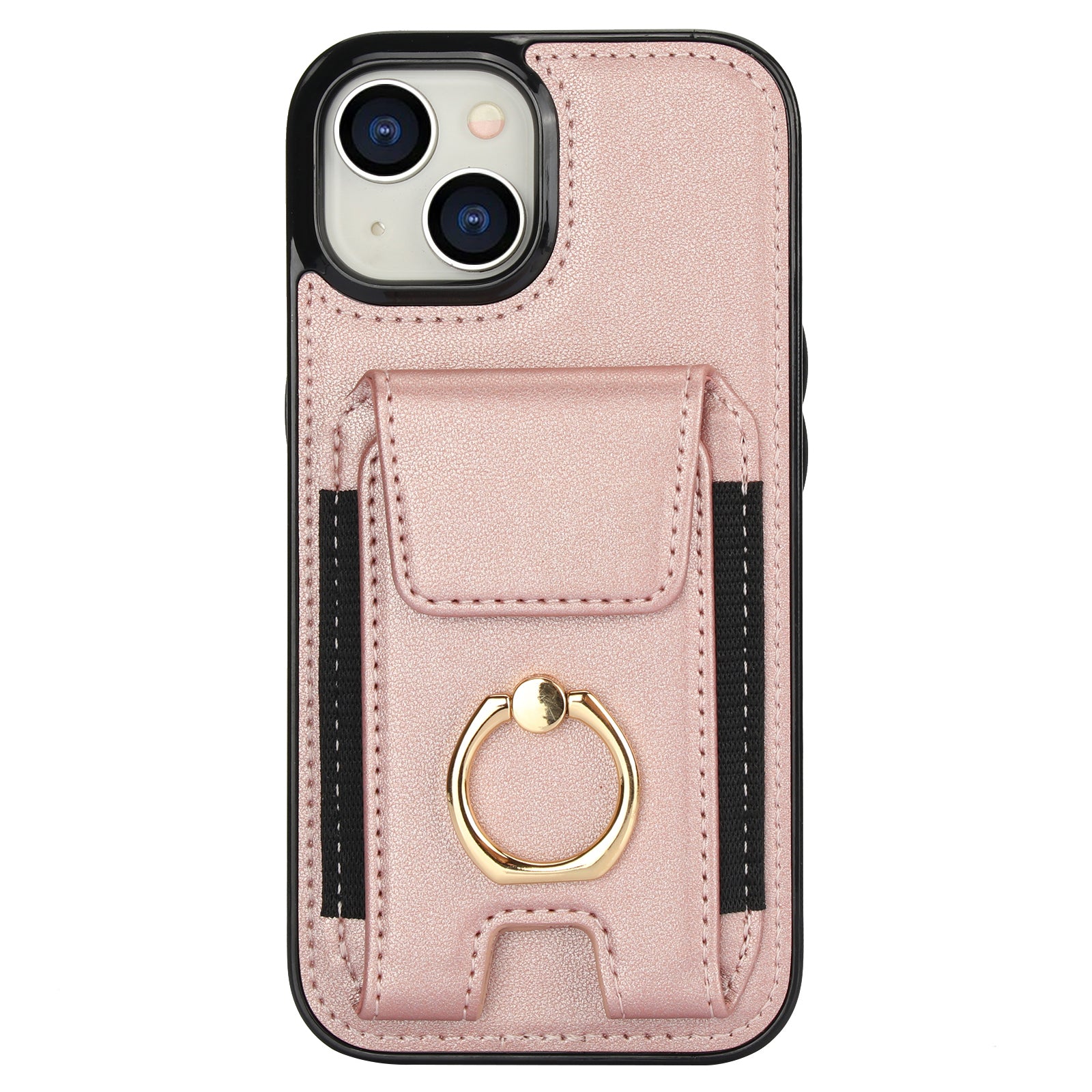 For iPhone 14 Plus Case PU+TPU Kickstand Card Holder Phone Cover For iPhone 14 Plus Case PU+TPU Kickstand Card Holder Phone Cover